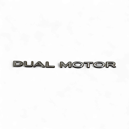 Original Dual Motor Schriftzug Mattschwarz