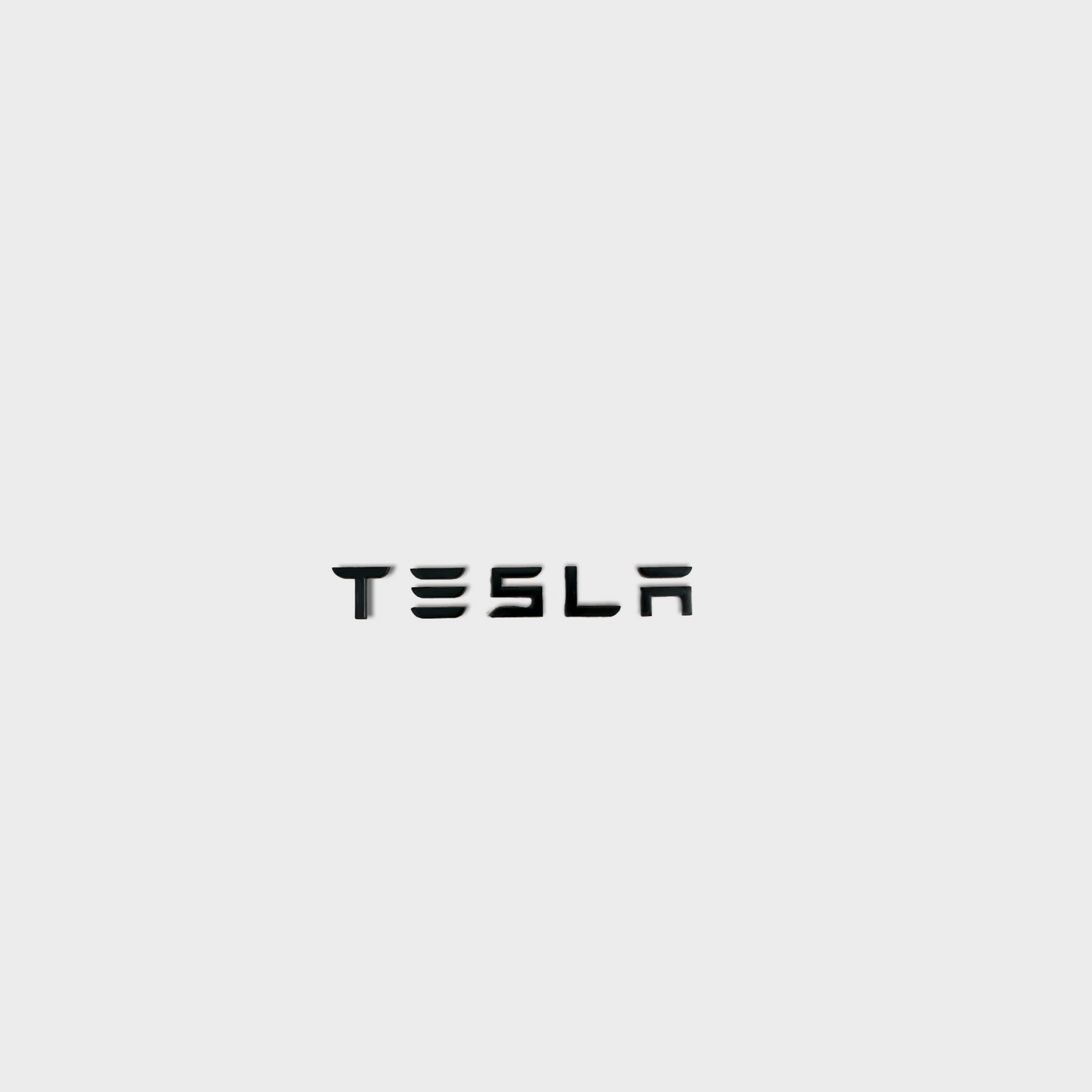 "Tesla" Schriftzug